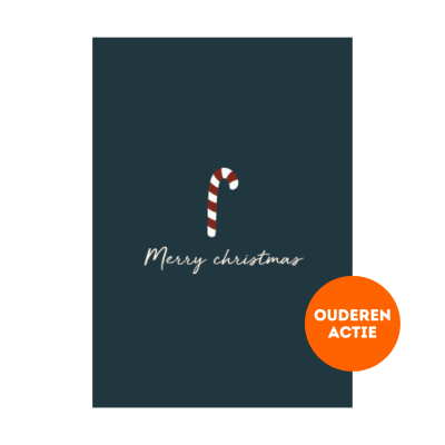 Kaart Merry Christmas Ouderenactie