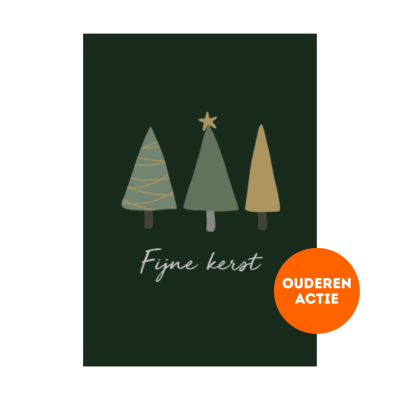 Kaart Fijne Kerst Ouderenactie