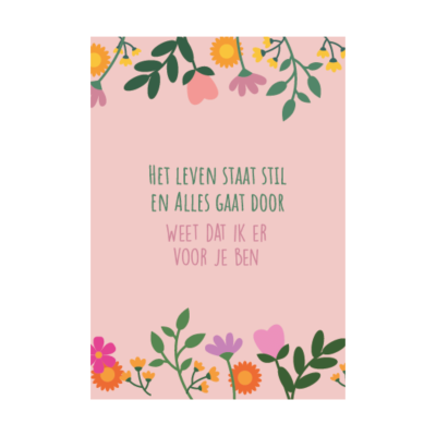 Kaart Weet dat ik er ben