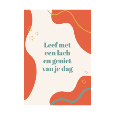 Kaart Leef met een lach