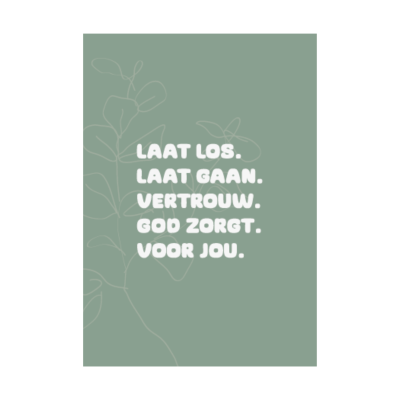 Kaart God Zorgt Voor Jou